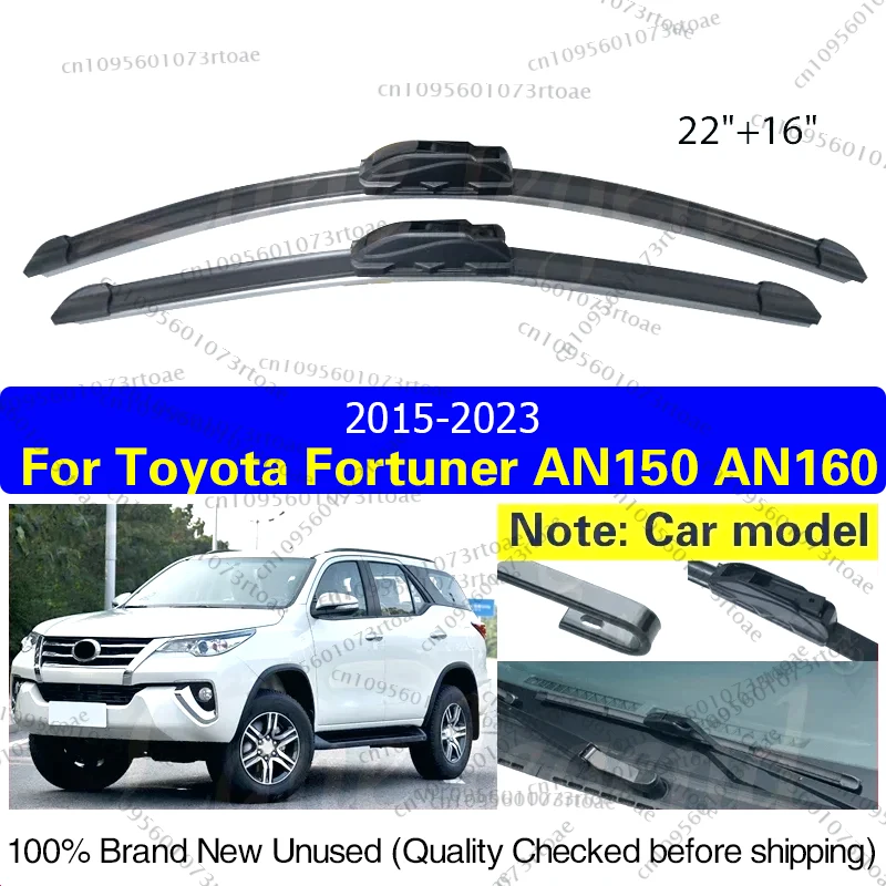 Car Front Wiper Blade For Toyota Fortuner AN150 AN160 2015 - 2023 Windscreen Windshield Wipers Windows 22"+16" Car Accessories
Car Front Wiper Blade For Toyota Fortuner AN150 AN160 2015 - 2023 Windscreen Windshield Wipers Windows 22"+16" Car Accessories