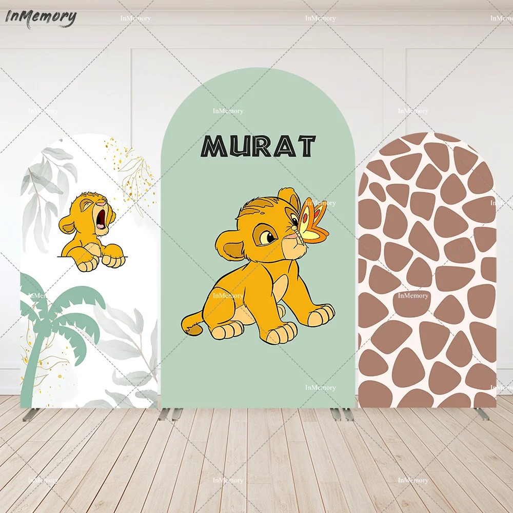 Custom 2-Side Lion King Baby Shower Party Arch Backdrop Cover Safari Party Simba Birthday Arched Wall Panels Banner
Custom 2-Side Lion King Baby Shower Party Arch Backdrop Cover Safari Party Simba Birthday Arched Wall Panels Banner