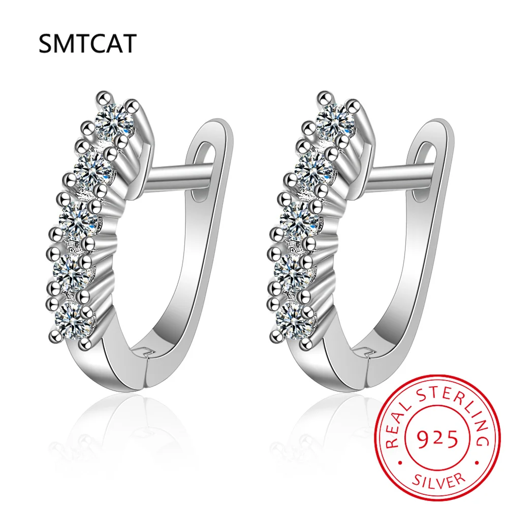 Real 925 Sterling ilver U Shape Hoops D Color 2mm/3mm Moissanite Clip Earrings for Women Wedding Jewelry Valentine's Day Gift
Real 925 Sterling ilver U Shape Hoops D Color 2mm/3mm Moissanite Clip Earrings for Women Wedding Jewelry Valentine's Day Gift
