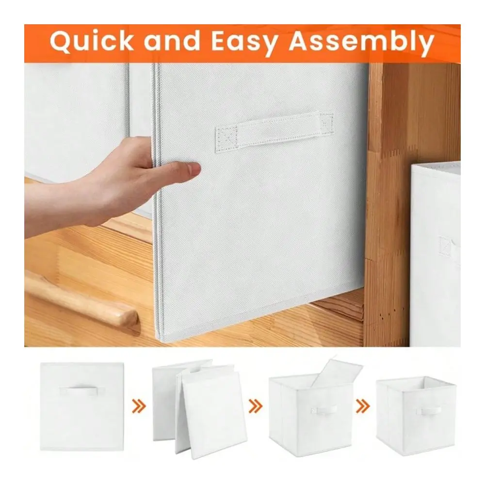 X13 X13 10Pack Foldable Storage Bins Collapsible Closet Toy Organization Boxes Space Saving Fabric Cubes For Shelves Beige
X13 X13 10Pack Foldable Storage Bins Collapsible Closet Toy Organization Boxes Space Saving Fabric Cubes For Shelves Beige
