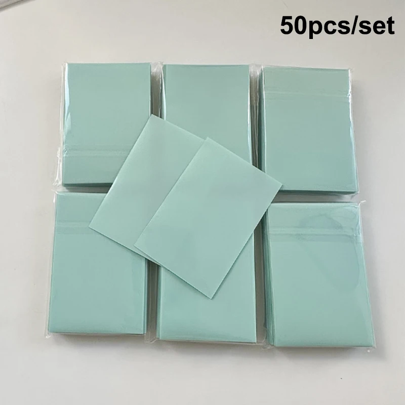 50pcs Kpop Card Sleeves 61x91mm Macaron Color Holder For Holo Postcards Top Load Film Photocard Game Cards Protector
50pcs Kpop Card Sleeves 61x91mm Macaron Color Holder For Holo Postcards Top Load Film Photocard Game Cards Protector