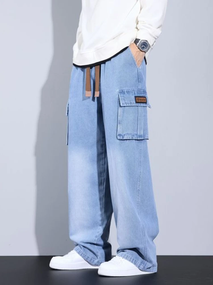 Autumn New Men Straight Casual Jeans Vintage Fashion Loose Wide Trousers Comfortable Pocket Cargo Male Clothing Denim Pants
Autumn New Men Straight Casual Jeans Vintage Fashion Loose Wide Trousers Comfortable Pocket Cargo Male Clothing Denim Pants