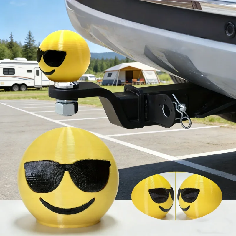 Universal 50mm Funny Face Tow Bar Ball Cover Cap Trailer Hitch Ball Hood Protection Car Accessory
Universal 50mm Funny Face Tow Bar Ball Cover Cap Trailer Hitch Ball Hood Protection Car Accessory