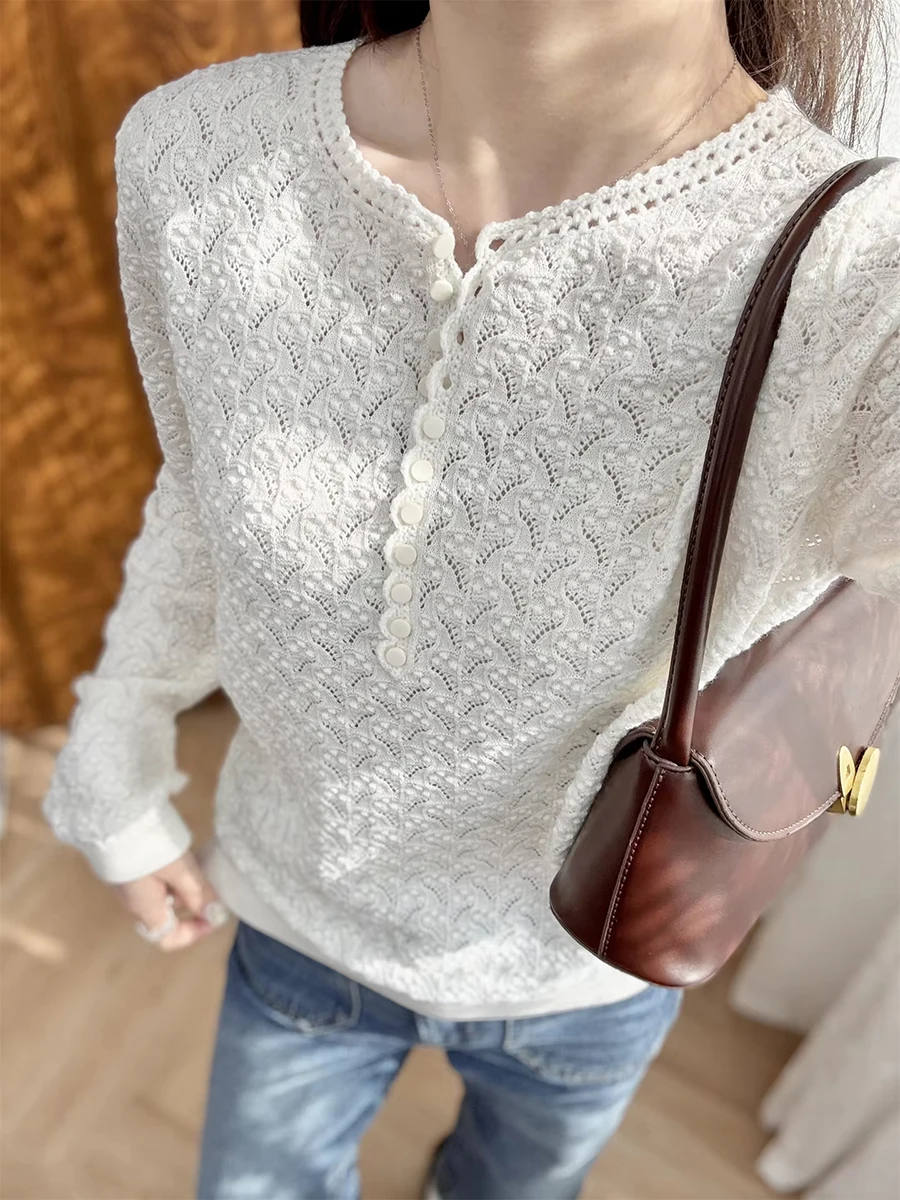 Хенли ажурный вязаный крючком шерстяной свитер женский зимний дизайнерский шикарный винтажный пуловер с длинными рукавами модный джемпер свитера
Хенли ажурный вязаный крючком шерстяной свитер женский зимний дизайнерский шикарный винтажный пуловер с длинными рукавами модный джемпер свитера