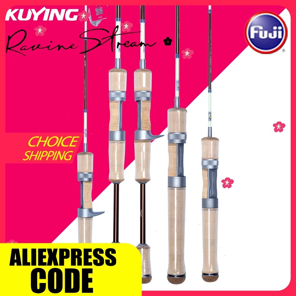 KUYING RAVINE Stream 4'7" 4'8" 5'0" 5'1" 5'2" 5'3" 6'6" Rod River Fishing Spinning Casting Light Ultralight Super FUJI
KUYING RAVINE Stream 4'7" 4'8" 5'0" 5'1" 5'2" 5'3" 6'6" Rod River Fishing Spinning Casting Light Ultralight Super FUJI