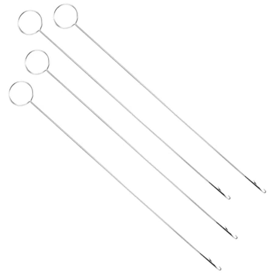 4 Pcs Bead Loop Turner Hook with Latch, Loop Turner Sewing Tool, Needle Hook with Latch Tongue Crochet Tool Set for DIY Sewing
4 Pcs Bead Loop Turner Hook with Latch, Loop Turner Sewing Tool, Needle Hook with Latch Tongue Crochet Tool Set for DIY Sewing