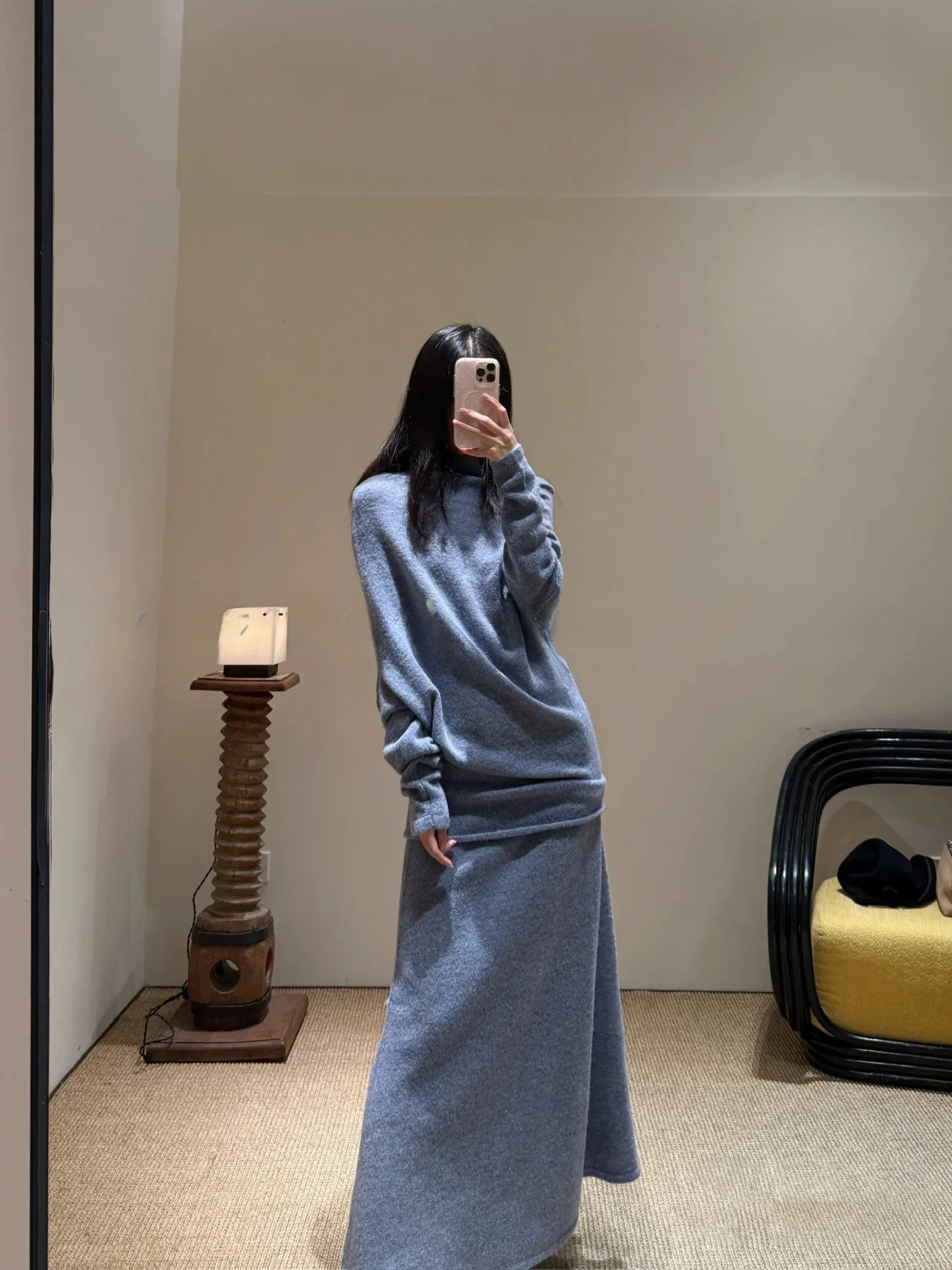 Monic Winter New High Neck Wool Knitted Top with High Waist Asymmetrical Skirt Women's Fashion Minimalist Style Knitted ...
Monic Winter New High Neck Wool Knitted Top with High Waist Asymmetrical Skirt Women's Fashion Minimalist Style Knitted ...