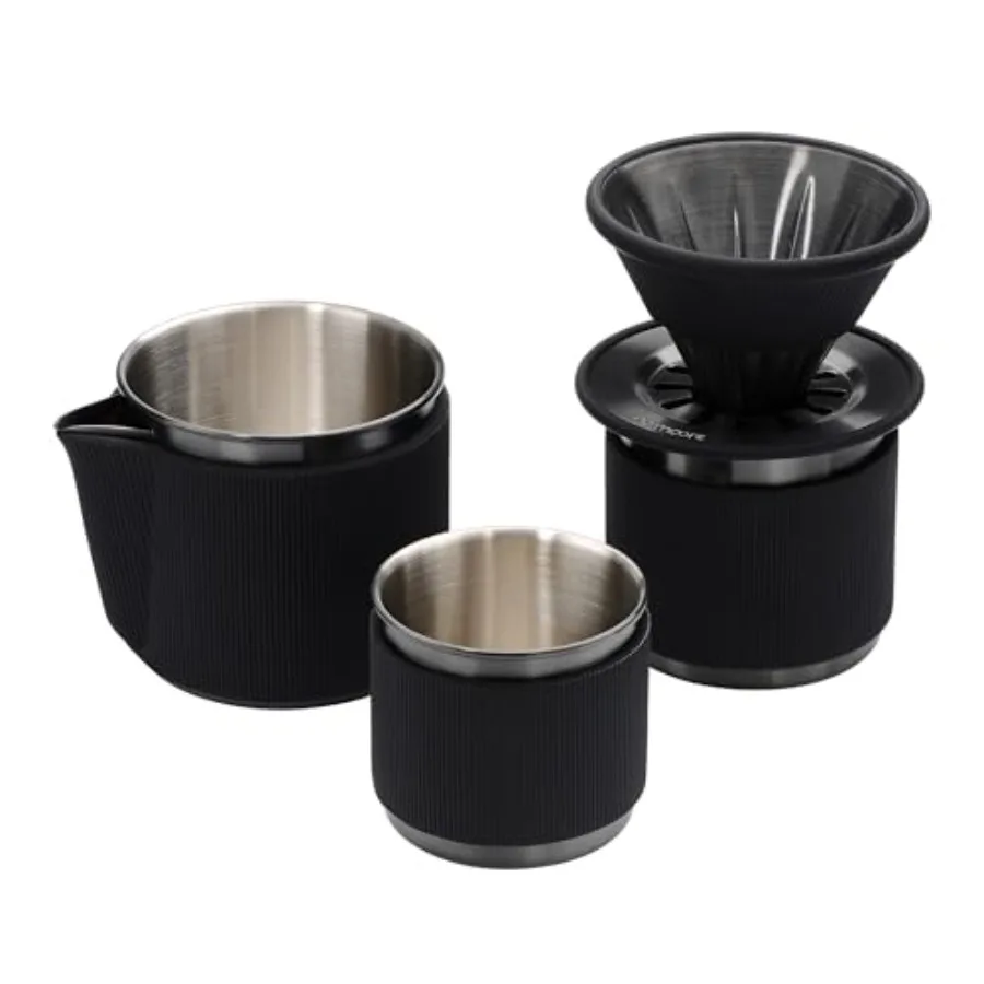 Travel Pour Over Set Portable Pour Over Coffee Maker Set Single Cup Travel Coffee Dripper Use V60 and Wave Filter Paper Coffee
Travel Pour Over Set Portable Pour Over Coffee Maker Set Single Cup Travel Coffee Dripper Use V60 and Wave Filter Paper Coffee