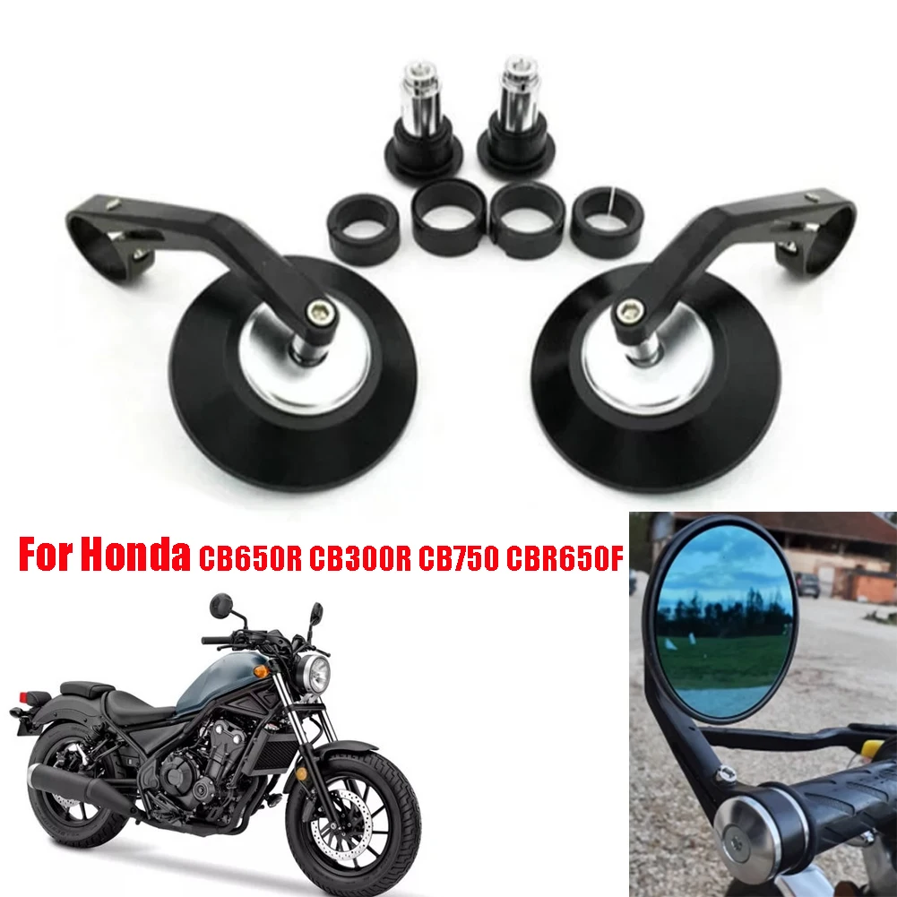 Motorcycle Handlebar Rearview Mirror Angle Folding Reversing Handle Bar Ends Side Mirrors For Honda CB650R CB300R CB750 CBR650F
Motorcycle Handlebar Rearview Mirror Angle Folding Reversing Handle Bar Ends Side Mirrors For Honda CB650R CB300R CB750 CBR650F