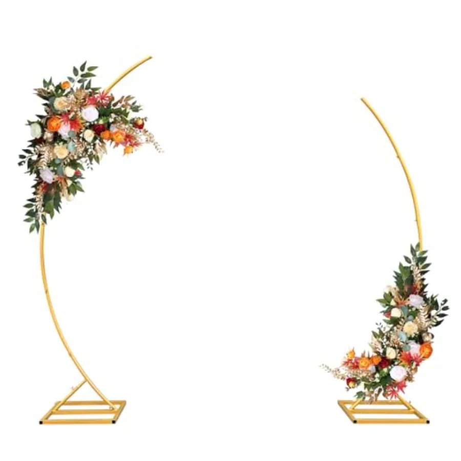 Metal Open Arch Backdrop Stand, Set of 2 Curved Arch Backdrop Stand Half Moon Wedding Arches for Ceremony, Birthday, Anniversar
Metal Open Arch Backdrop Stand, Set of 2 Curved Arch Backdrop Stand Half Moon Wedding Arches for Ceremony, Birthday, Anniversar