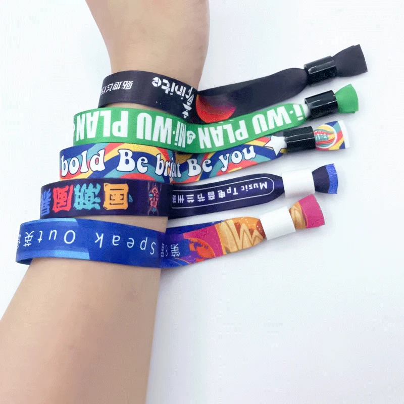 YERLLSOM 1000pcs/Lot Wholesale Custom Festival Fabric Cloth Wristbands with Plastic Clasp Eco Friendly Bracelet for Events
YERLLSOM 1000pcs/Lot Wholesale Custom Festival Fabric Cloth Wristbands with Plastic Clasp Eco Friendly Bracelet for Events