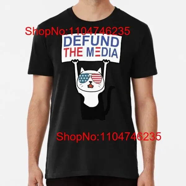 Funny Political defund the media cat Premium T Shirt S 5XL vintage Washed streetwear Unisex fashion Comfortable Casual Slightly
Funny Political defund the media cat Premium T Shirt S 5XL vintage Washed streetwear Unisex fashion Comfortable Casual Slightly
