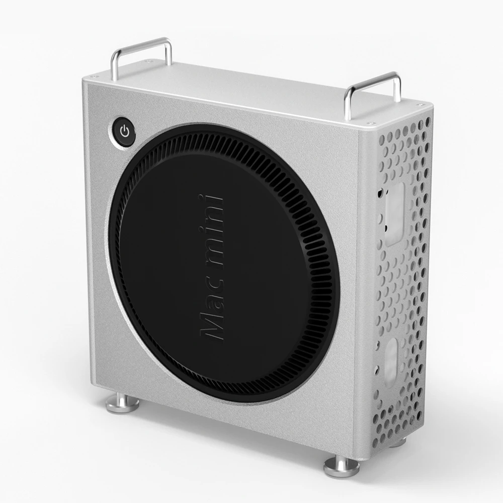 Chassis for Mac Mini M4/M4 Pro 2024 aluminum Vertical Computer Case Protective Dustproof Bracket Storage Stand DIY PC Part
Chassis for Mac Mini M4/M4 Pro 2024 aluminum Vertical Computer Case Protective Dustproof Bracket Storage Stand DIY PC Part