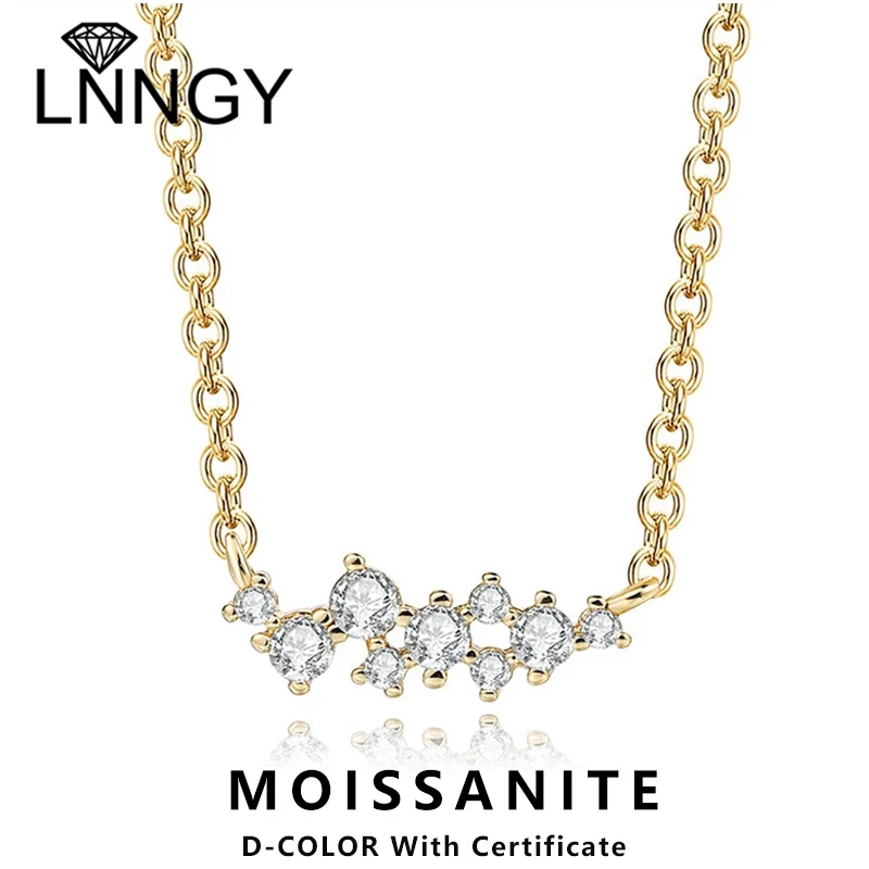 Lnngy муассанит бриллиантовое ожерелье, оригинальное стерлинговое серебро 925 пробы, уникальный кластерный кулон, ожерелья для женщин, нежные ювелирные изделия, подарок
Lnngy муассанит бриллиантовое ожерелье, оригинальное стерлинговое серебро 925 пробы, уникальный кластерный кулон, ожерелья для женщин, нежные ювелирные изделия, подарок