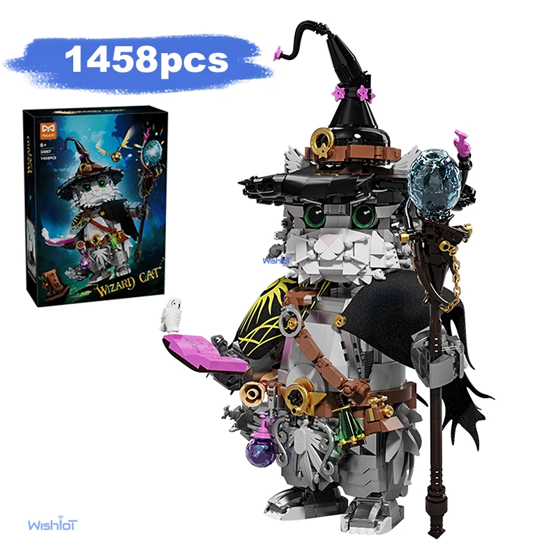 33007 Волшебный кот, строительные блоки с волшебными животными, 1458 шт., модель фэнтезийного существа для детей и взрослых
33007 Волшебный кот, строительные блоки с волшебными животными, 1458 шт., модель фэнтезийного существа для детей и взрослых
