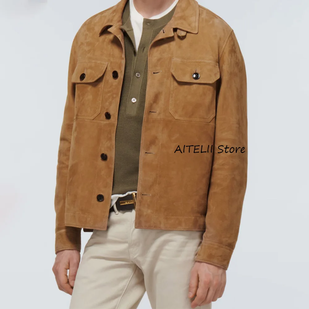 Man Jackets High Quality Made of Suede Fabric Casual Suit Men's Social Coat Comfortable Urban Blazers Single-breasted. Stylish
Man Jackets High Quality Made of Suede Fabric Casual Suit Men's Social Coat Comfortable Urban Blazers Single-breasted. Stylish