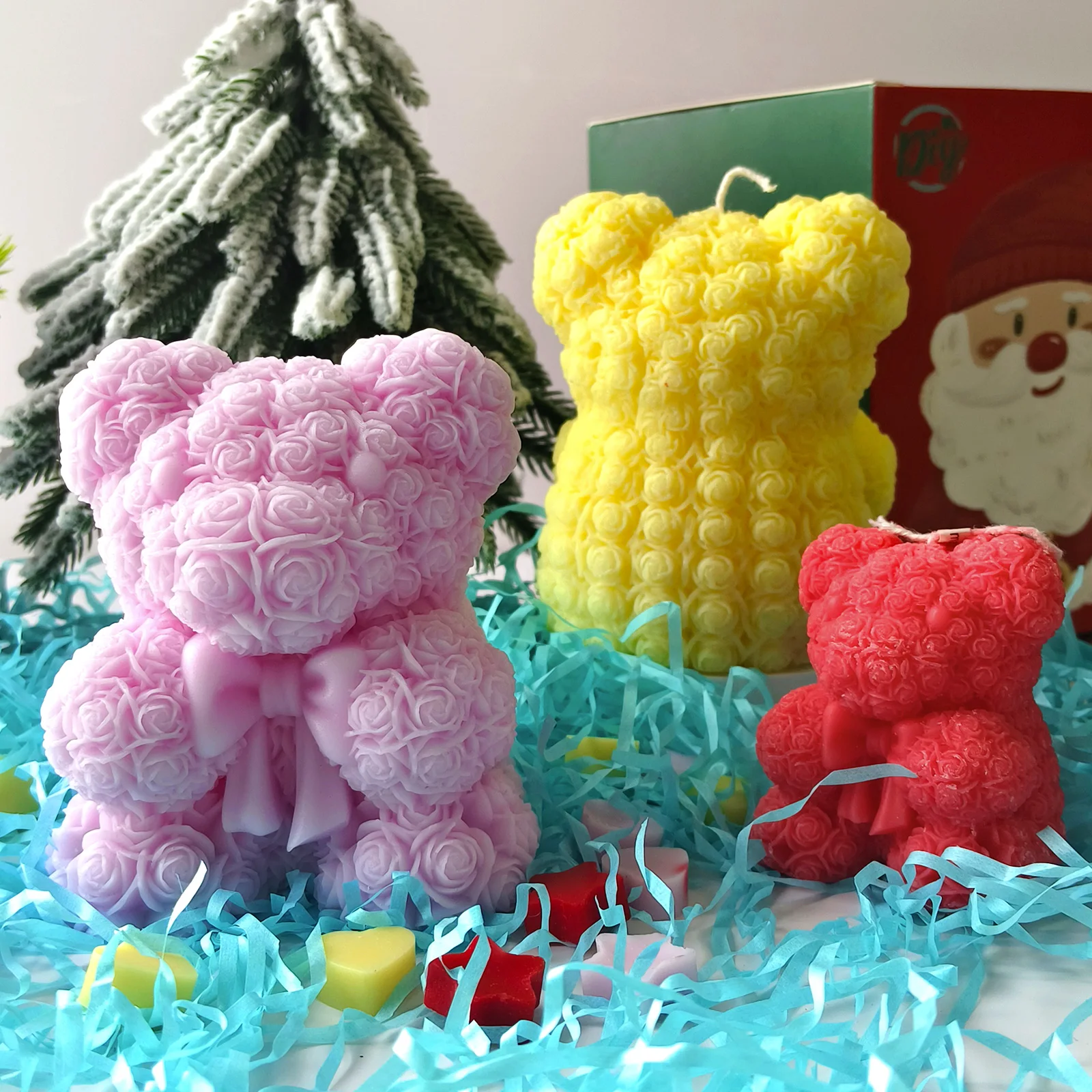 Valentine's Day Bow Rose Bear Silicone Mold DIY Aroma Candle Plaster Resin Ornaments Mould Wedding Candle Making
Valentine's Day Bow Rose Bear Silicone Mold DIY Aroma Candle Plaster Resin Ornaments Mould Wedding Candle Making