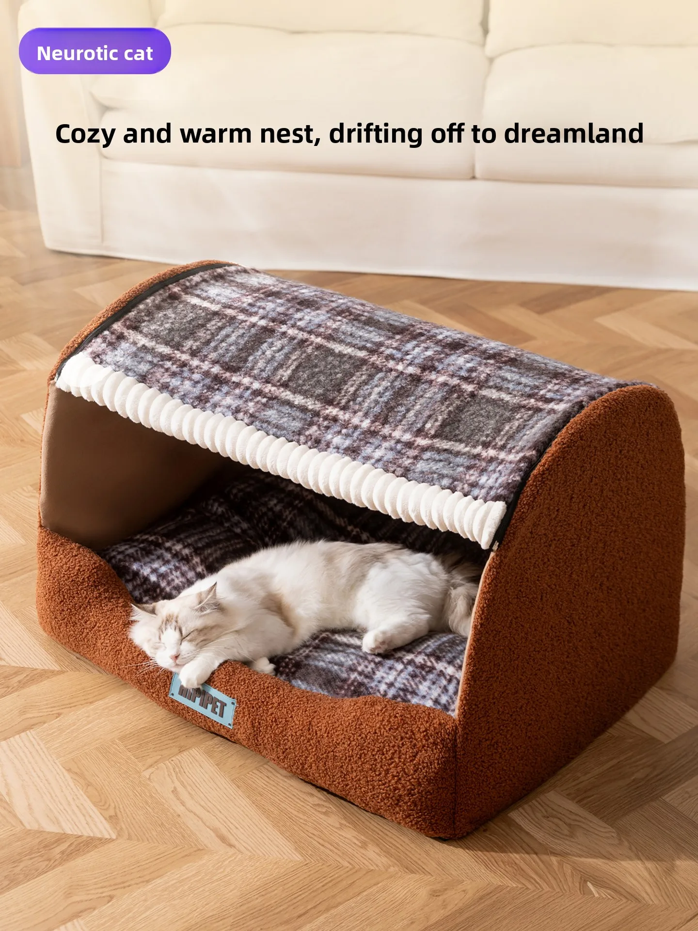 Warmth And Se: Winter-Ready Semi-Closed House Non-Sti Hair Pet Bed All-Season Use Breathable hine Waable Nest
Warmth And Se: Winter-Ready Semi-Closed House Non-Sti Hair Pet Bed All-Season Use Breathable hine Waable Nest