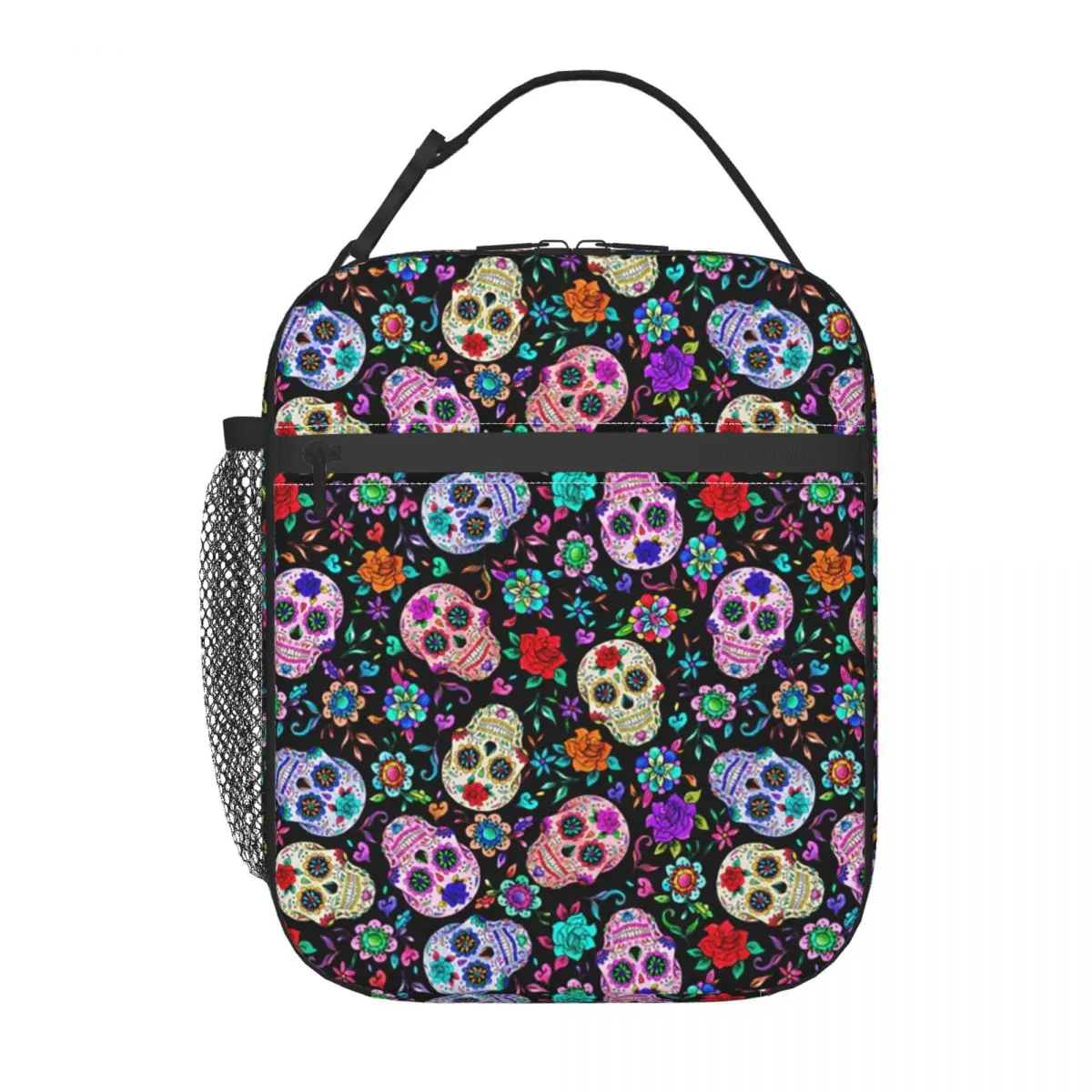 Sugar Skull Mexican Flower Halloween Day Of The Dead Insulated Lunch Bag for Women Kids Food Boxes Thermal Lunch Box Tote
Sugar Skull Mexican Flower Halloween Day Of The Dead Insulated Lunch Bag for Women Kids Food Boxes Thermal Lunch Box Tote