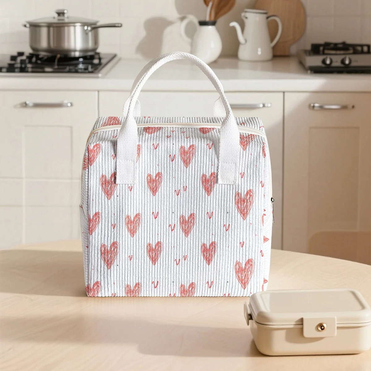 Corduroy Large Capacity Insulated Lunch Bag with Aluminum Foil Interior Student Bento Ice Bag Reusable Portable Food Container
Corduroy Large Capacity Insulated Lunch Bag with Aluminum Foil Interior Student Bento Ice Bag Reusable Portable Food Container