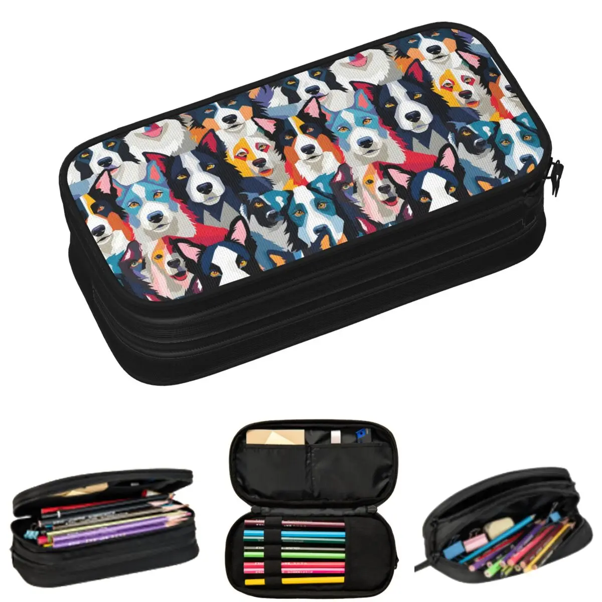 Border Collie Dog Pattern Pencil Cases for Student Gifts Pen Box Pencil Bag Large Storage Pencil Pouch
Border Collie Dog Pattern Pencil Cases for Student Gifts Pen Box Pencil Bag Large Storage Pencil Pouch