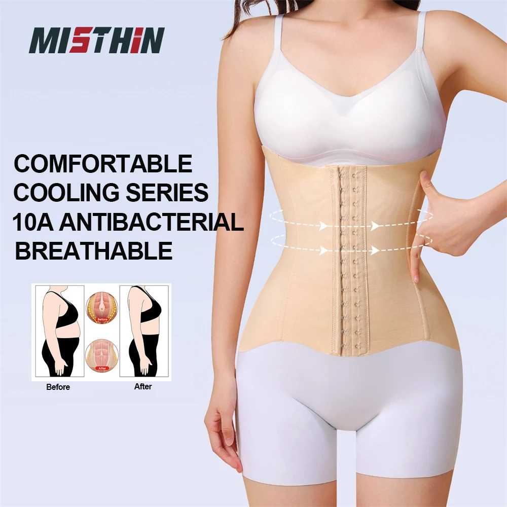 MISTHIN Waist Trainer Women Naked Feeling Breathable Women's Shaper Corset Slimming Belt Antibacterial Steel Bone Woman Shapewea
MISTHIN Waist Trainer Women Naked Feeling Breathable Women's Shaper Corset Slimming Belt Antibacterial Steel Bone Woman Shapewea