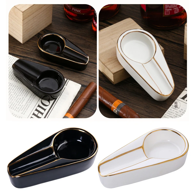 2025 New Ceramic Cigar Ashtray Single Home Cigar Accessories Anti-Slip Portable Pocket Ashtray
2025 New Ceramic Cigar Ashtray Single Home Cigar Accessories Anti-Slip Portable Pocket Ashtray
