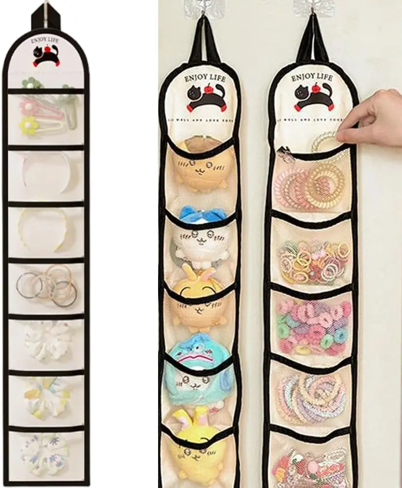 Simple House Hanging Closet Organizer,Wardrobe Storage Bags for Socks Hair Ties Glasses Jewelry,Clear Mesh Pocket Small Hanging Rack for Bathroom RV
Simple House Hanging Closet Organizer,Wardrobe Storage Bags for Socks Hair Ties Glasses Jewelry,Clear Mesh Pocket Small Hanging Rack for Bathroom RV