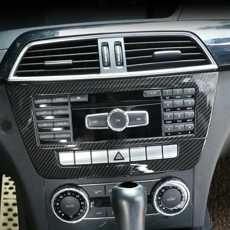 Наклейка на консоль из карбона для Mercedes Benz C-Class W204 200 260 2011-2014, декоративная рамка для панели CD, аксессуары для интерьера
Наклейка на консоль из карбона для Mercedes Benz C-Class W204 200 260 2011-2014, декоративная рамка для панели CD, аксессуары для интерьера