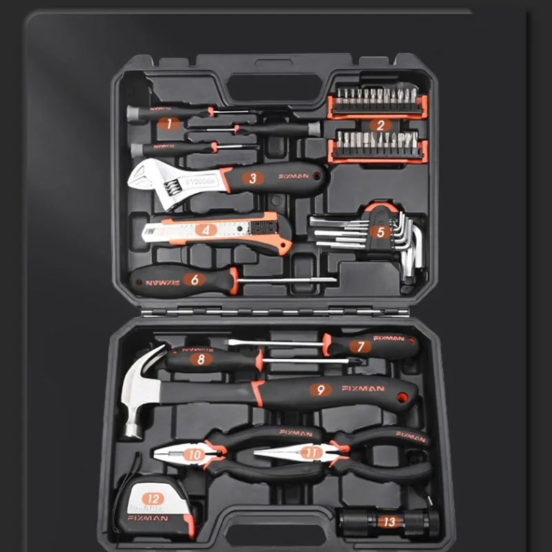 Metal Hardware Toolbox Carpentry Electrician Hand Movement Multifunctional Tool Bag Complete Toolkit Hammer Household products
Metal Hardware Toolbox Carpentry Electrician Hand Movement Multifunctional Tool Bag Complete Toolkit Hammer Household products