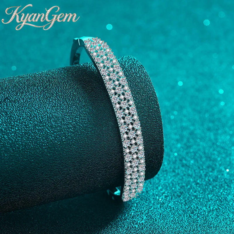 KyanGem 18K Gold Fully Inlaid With 3.03 Carat Moissanite Bracelet, Simple And High-end Design 18K Platinum Bracelet
KyanGem 18K Gold Fully Inlaid With 3.03 Carat Moissanite Bracelet, Simple And High-end Design 18K Platinum Bracelet