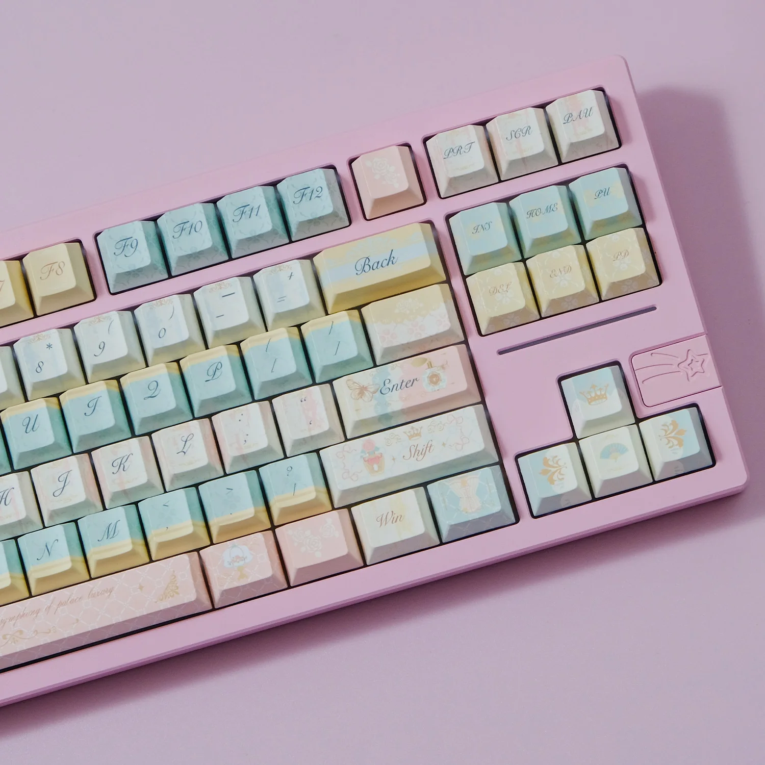 148 Keys Cute Pink Rococo style Keycaps Cherry Profile Keycap Custom for Mechanical Keyboard Key Caps for Girl DIY Keyboard Gift
148 Keys Cute Pink Rococo style Keycaps Cherry Profile Keycap Custom for Mechanical Keyboard Key Caps for Girl DIY Keyboard Gift