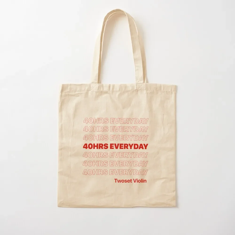 40 HRS EVERYDAY - Twoset Violin Tote Bag hand bag ladies eco bag folding tote men Women's
40 HRS EVERYDAY - Twoset Violin Tote Bag hand bag ladies eco bag folding tote men Women's