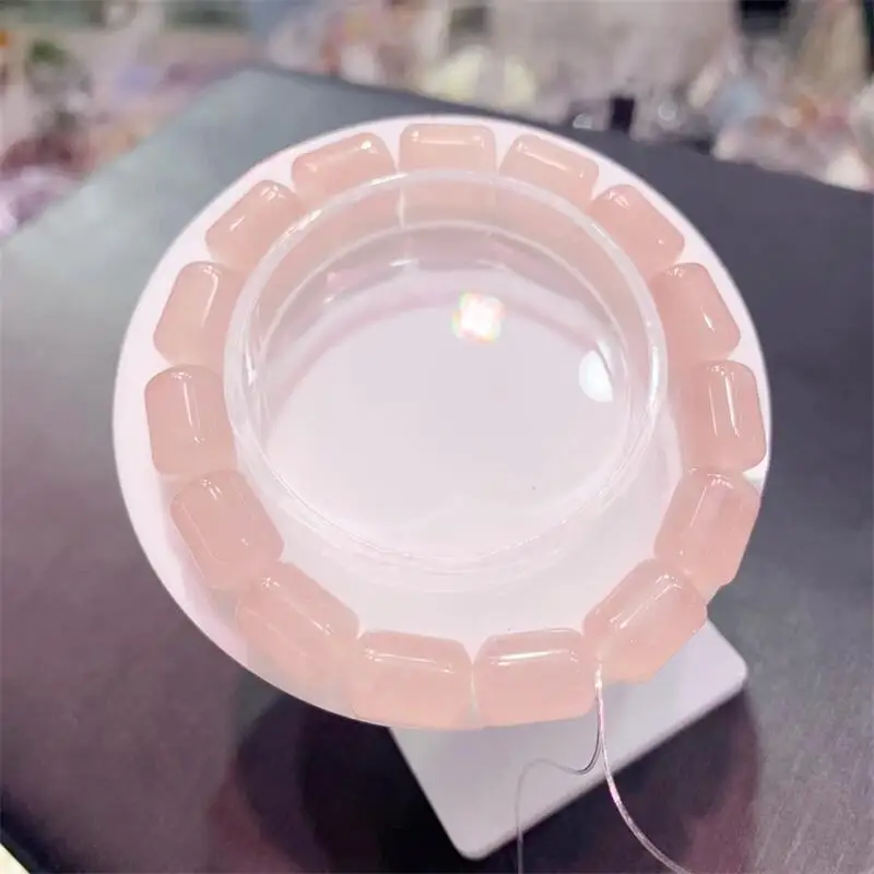 Natural Clear Rose Quartz Bucket Bead Bracelet Women Trendy Reiki Healing Elastic Yoga Energy Wristband Jewelry Gift 1PCS
Natural Clear Rose Quartz Bucket Bead Bracelet Women Trendy Reiki Healing Elastic Yoga Energy Wristband Jewelry Gift 1PCS