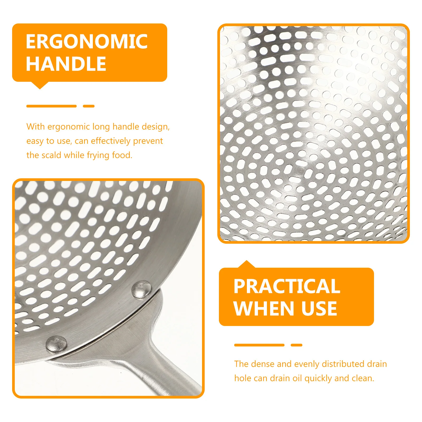 Stainless Steel Slotted Spoon Long Handle Kitchen Strainer For Hot Pot Oil Drainage Scoop Food Sieve Tool
Stainless Steel Slotted Spoon Long Handle Kitchen Strainer For Hot Pot Oil Drainage Scoop Food Sieve Tool