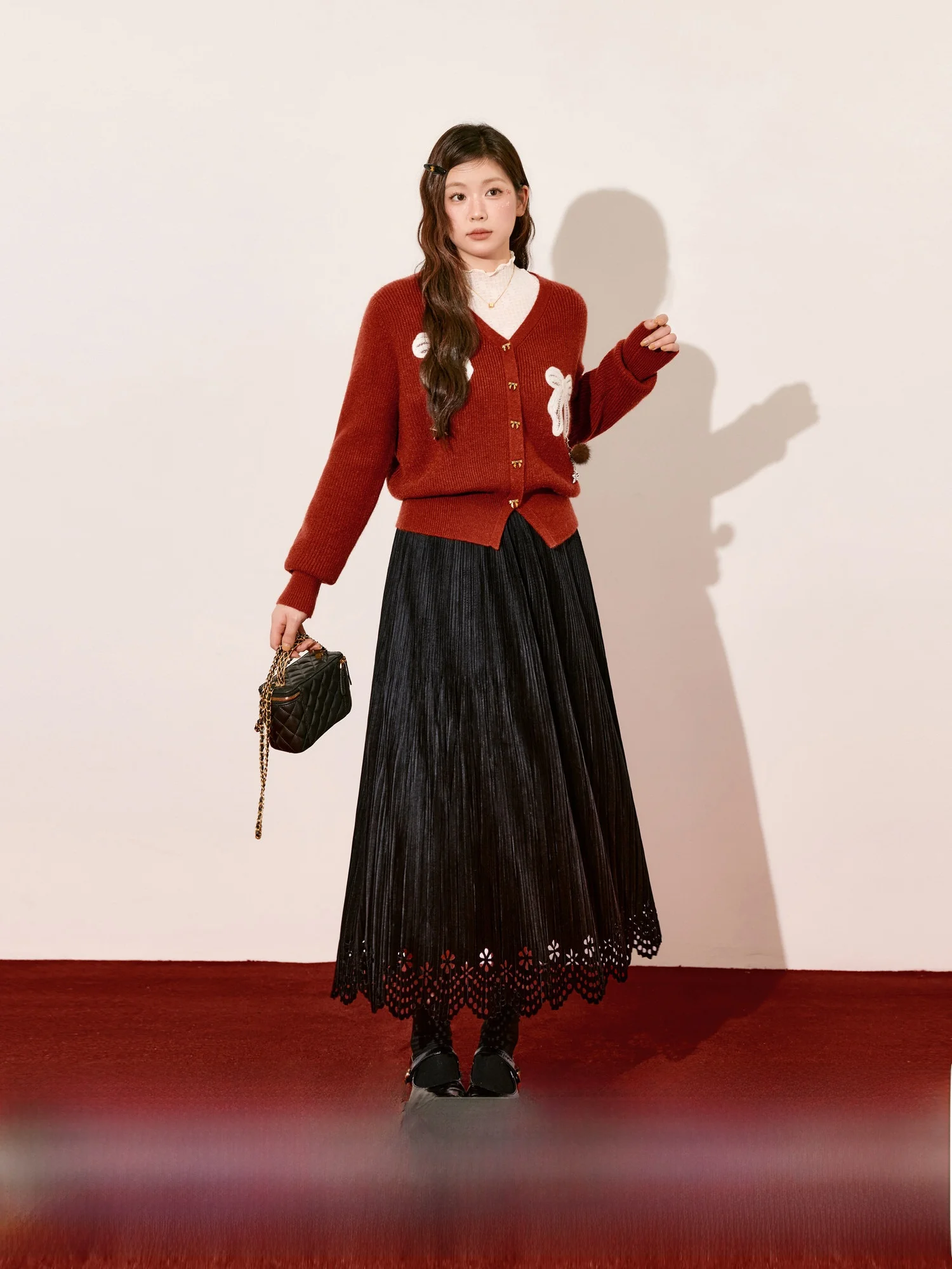 Blue Language Large Size Vintage Hollow out Bla Velvet Skirt High Waist Slimming Winter Versatile Umbrella Skirt
Blue Language Large Size Vintage Hollow out Bla Velvet Skirt High Waist Slimming Winter Versatile Umbrella Skirt