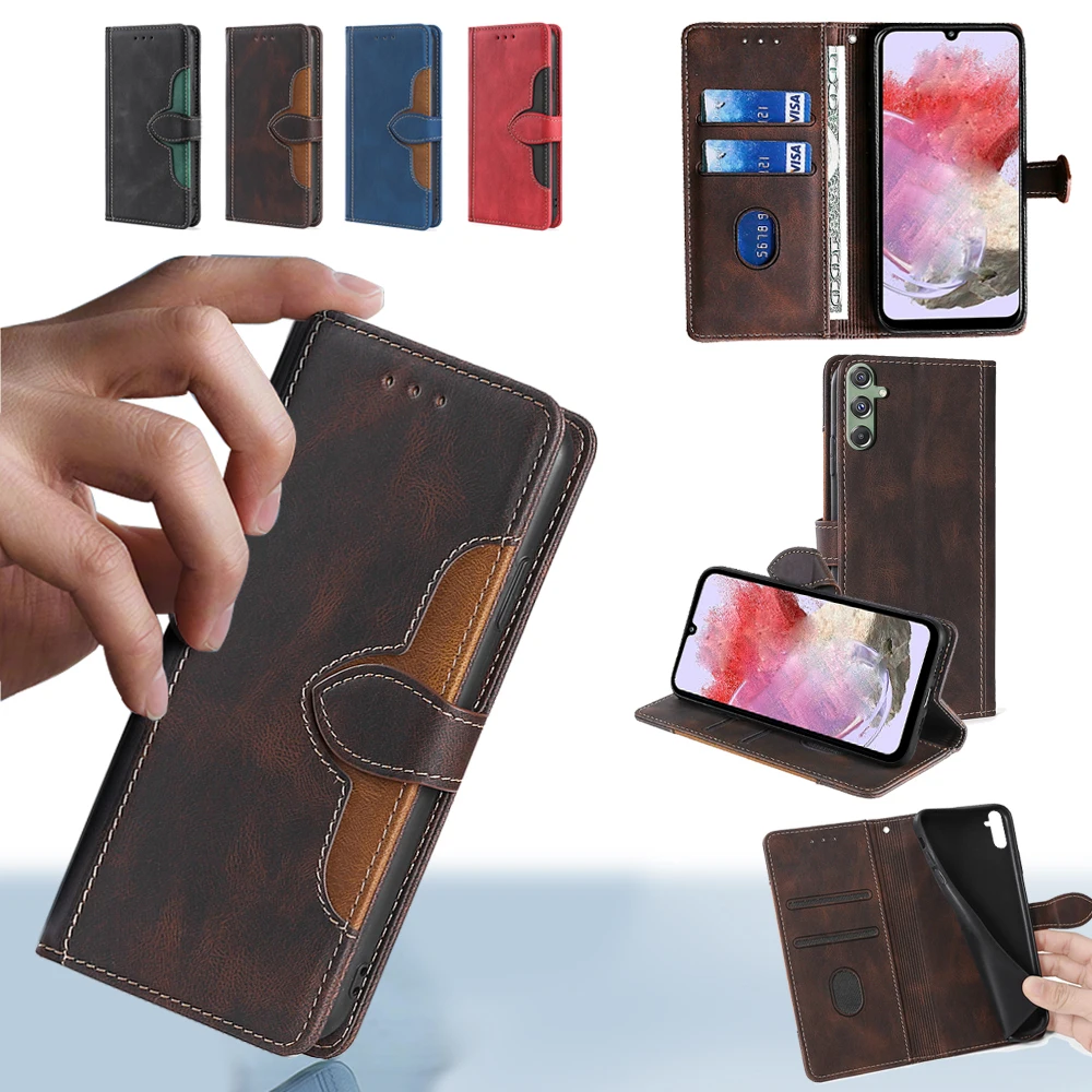 GEFENIS Contrasting Color Protection Case For Samsung Galaxy F15 M15 M34 M13 M33 M53 M14 M54 M32 M23 M04 Book Style Magnet Buckl
GEFENIS Contrasting Color Protection Case For Samsung Galaxy F15 M15 M34 M13 M33 M53 M14 M54 M32 M23 M04 Book Style Magnet Buckl
