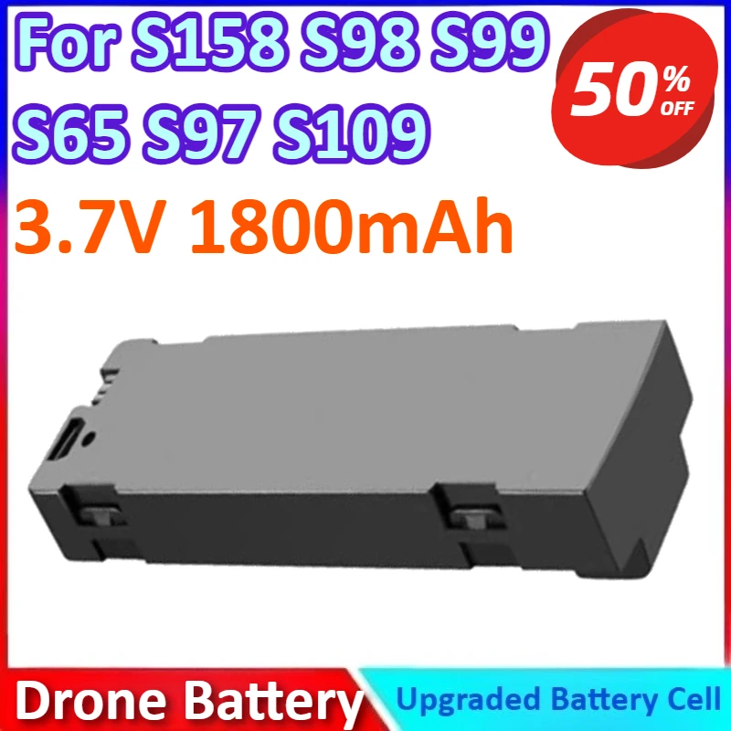 3.7V 1800mAh New Drone RC Battery for S158 S98 S99 S65 S97 S109 S135 S138 S155 S132 S159 Uav Drone Batterie Spéciale Rc Partie
3.7V 1800mAh New Drone RC Battery for S158 S98 S99 S65 S97 S109 S135 S138 S155 S132 S159 Uav Drone Batterie Spéciale Rc Partie