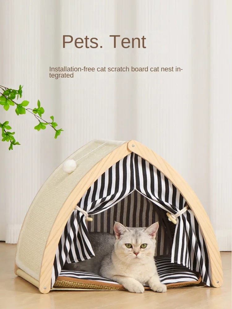Cat's nest, sisal cat scratching board nest, grinding claw toy, scratch-resistant, cat tent, winter warm pet supplies
Cat's nest, sisal cat scratching board nest, grinding claw toy, scratch-resistant, cat tent, winter warm pet supplies
