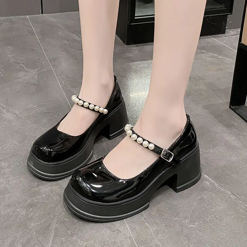 Women's French Platform Wedding Mary Jane Shoes for Women Comfortable Heeled Round Toe Shoes for Bridal Fashion Footwear
Women's French Platform Wedding Mary Jane Shoes for Women Comfortable Heeled Round Toe Shoes for Bridal Fashion Footwear