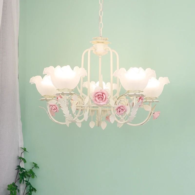 Cream wind living room chandelier pastoral flower princess girl dining warm and creative flower lamps
Cream wind living room chandelier pastoral flower princess girl dining warm and creative flower lamps