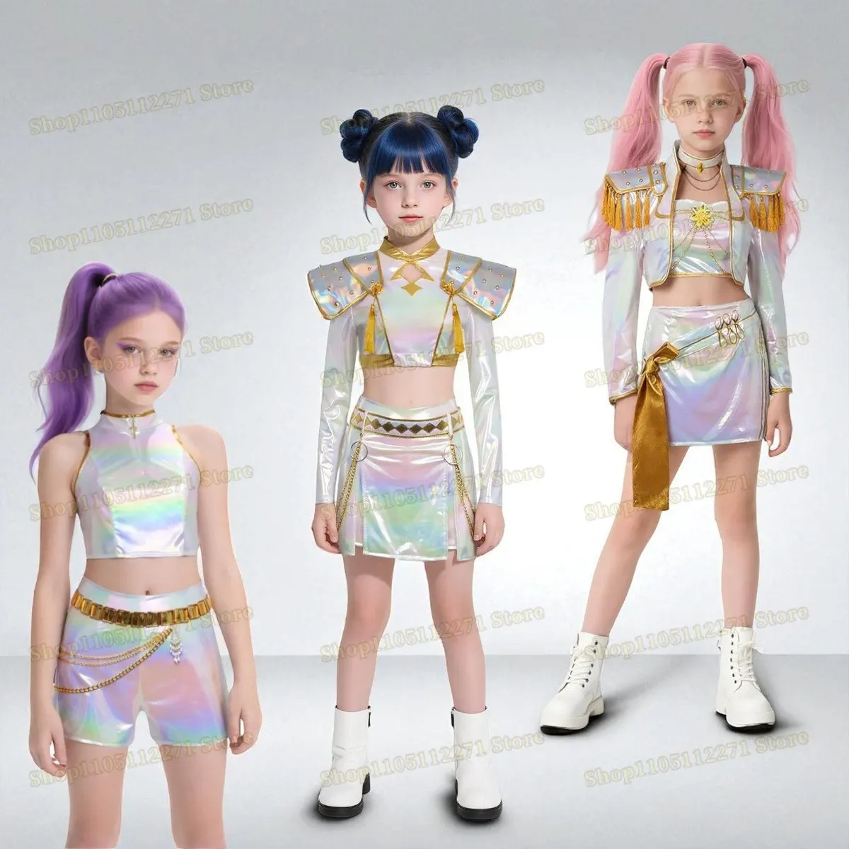 Huntrix Kids Kpop Demon Hunters Mira Cosplay Costume White Suit Child Girls Idol Roleplay Outfits Halloween Carnival Party Props 
Huntrix Kids Kpop Demon Hunters Mira Cosplay Costume White Suit Child Girls Idol Roleplay Outfits Halloween Carnival Party Props