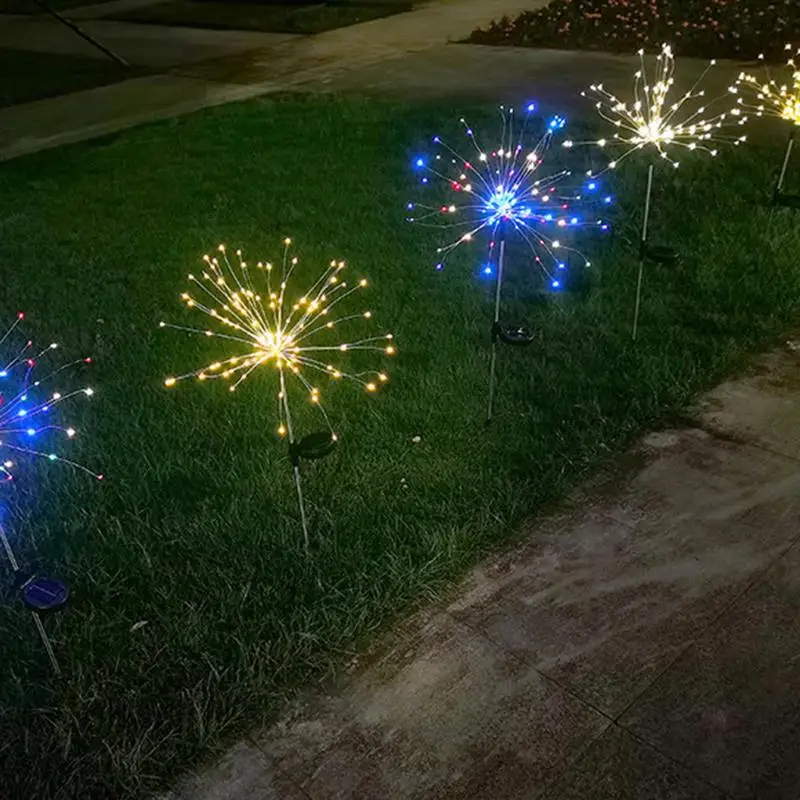 Solar Garden Lights Pathway Firework Lamp Decor Waterproof LED Flower And Firework Colorful Solar Powed Lights For Garden
Solar Garden Lights Pathway Firework Lamp Decor Waterproof LED Flower And Firework Colorful Solar Powed Lights For Garden