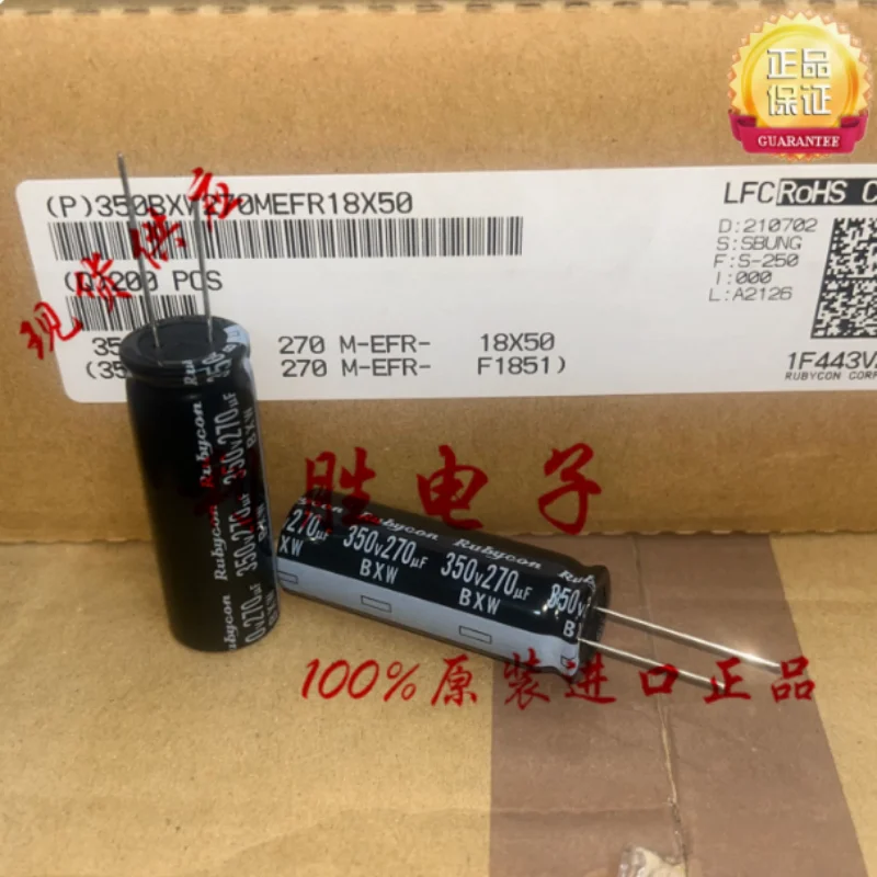 10PCS-100PCS Japanese Ruby RUBYCON capacitor 350V270UF 18 * 50 BXW replaces 350V220UF
10PCS-100PCS Japanese Ruby RUBYCON capacitor 350V270UF 18 * 50 BXW replaces 350V220UF