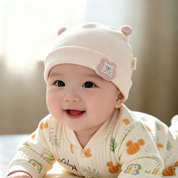 Cute Cartoon Baby Bear Beanies Spring Autumn Pure Cotton Pullover Cap 0-6Mouths Newborn Fetal Hat Boys Girls Kids Warm Bonnet
Cute Cartoon Baby Bear Beanies Spring Autumn Pure Cotton Pullover Cap 0-6Mouths Newborn Fetal Hat Boys Girls Kids Warm Bonnet