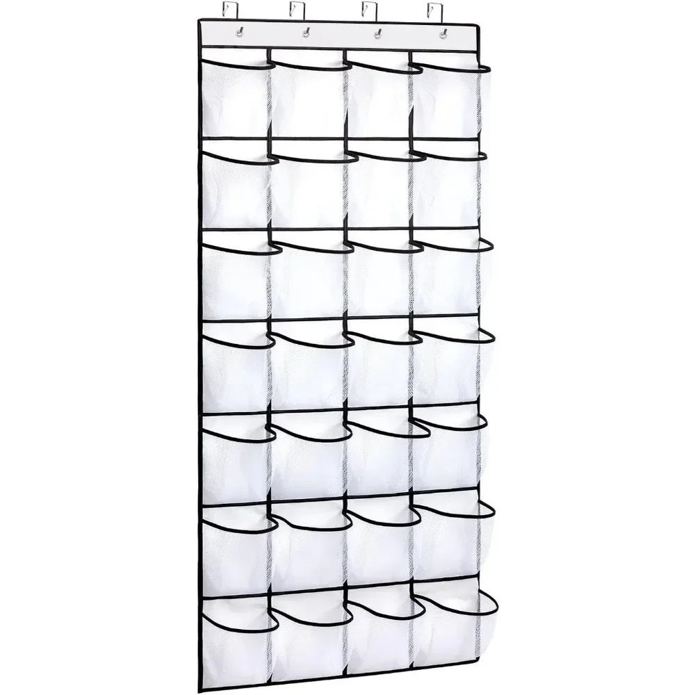 28 large pocket door shoe organizer, hanging shoe rack door large capacity shoe organizer with 4 metal hooks
28 large pocket door shoe organizer, hanging shoe rack door large capacity shoe organizer with 4 metal hooks