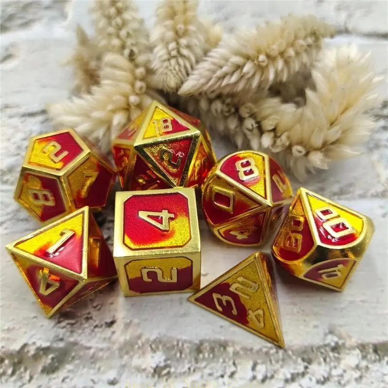 U1JC DND Полиадральная металлическая игра в кости золото и Red 7pc Set Set Dungeons Mtg Table Games D & D Math
U1JC DND Полиадральная металлическая игра в кости золото и Red 7pc Set Set Dungeons Mtg Table Games D & D Math