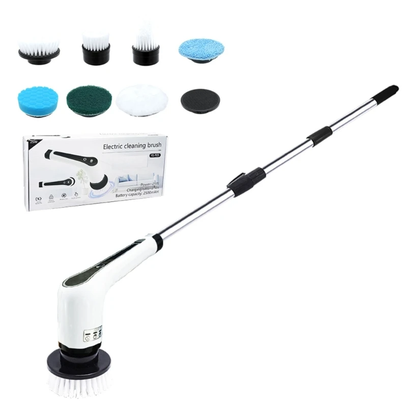 Multifunctional Electric Brush Household Cleaning Tool USB C Charging Port Build-in 2500mAh Battery with LED Display
Multifunctional Electric Brush Household Cleaning Tool USB C Charging Port Build-in 2500mAh Battery with LED Display