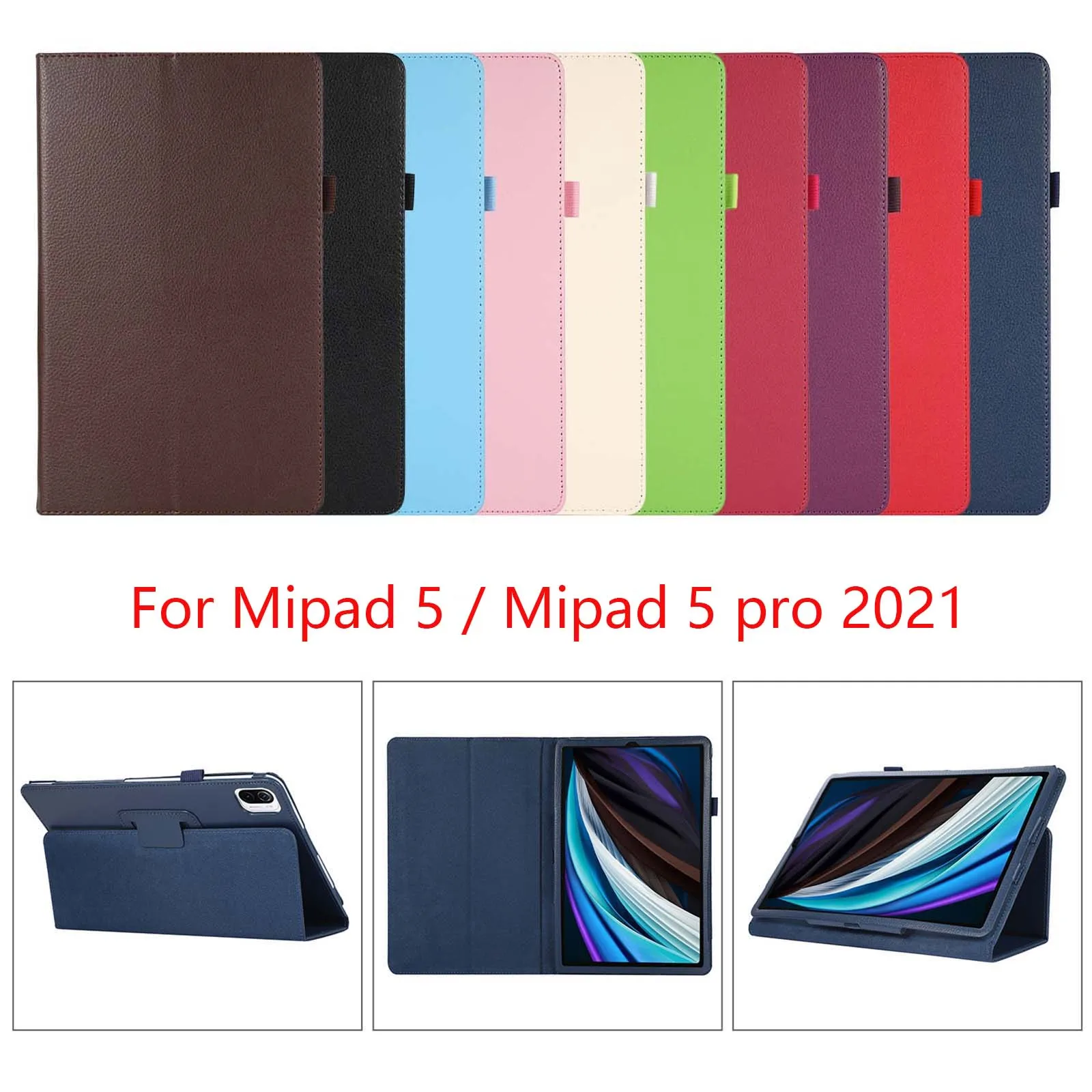 Folio Flip Stand Holder For Xiaomi Mi Pad 5 11inch Mipad 5 Pro 2021 PU Leather Shell Cover Tablet Protective Skin Case
Folio Flip Stand Holder For Xiaomi Mi Pad 5 11inch Mipad 5 Pro 2021 PU Leather Shell Cover Tablet Protective Skin Case