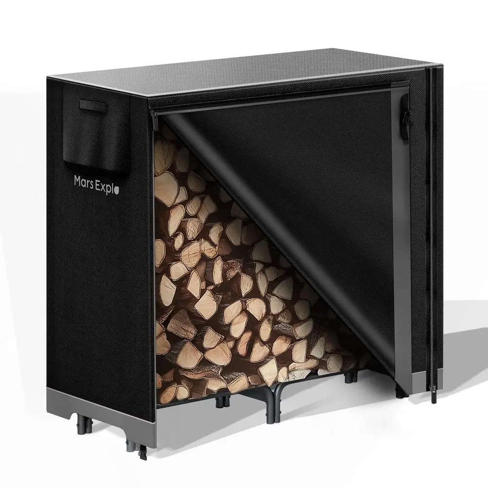 Стойка для дров с чехлом для улицы, сверхпрочная, для хранения дров в помещении и на улице, комбинированный комплект с чехлом, черная
Стойка для дров с чехлом для улицы, сверхпрочная, для хранения дров в помещении и на улице, комбинированный комплект с чехлом, черная